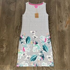 JOULES NWT Striped Floral Knit Tank Dress Size 2